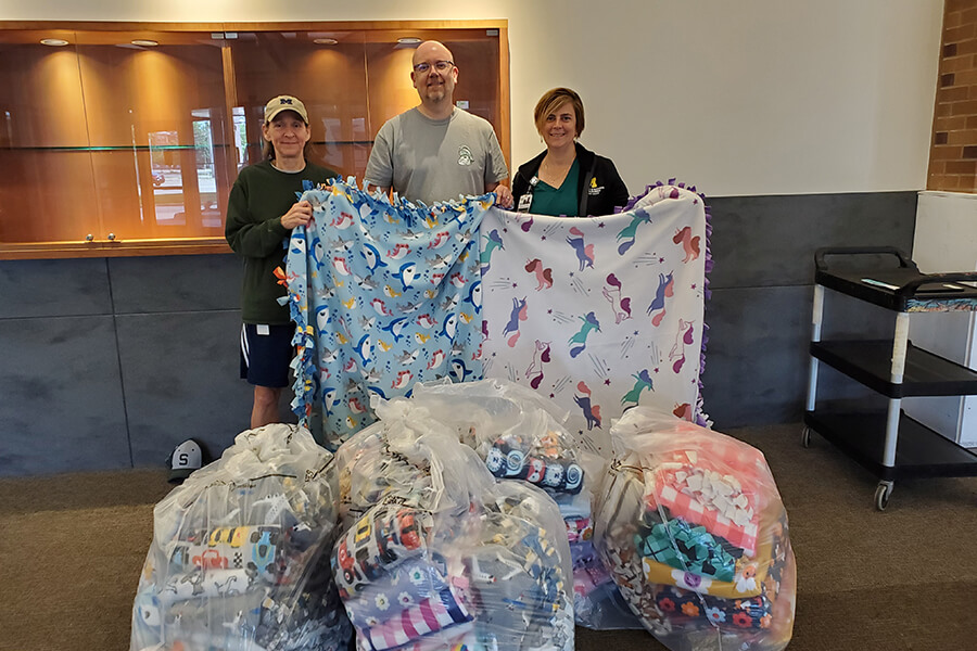 TechSmith Corp. Donates Handmade Blankets - July 2024 