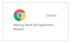 Helping Hands Gift Application Request