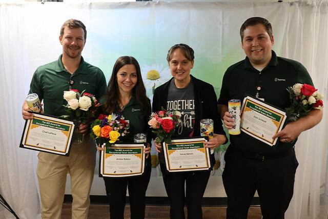 UM Health-Sparrow rehabilitation team members celebrate BEE Award